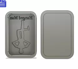 2pc Hanged Man Tarot Card Bath Bomb Mold