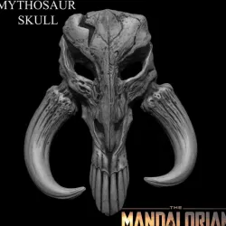 3D PRINTABLE MYTHOSAUR SKULL - THE MANDALORIAN STAR WARS - HIGHLY DETAILED
