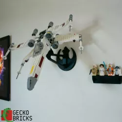 3D Printed Wall Mount for LEGO Star Wars Luke Skywalker’s X-Wing Fighter™ 75301