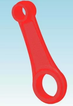 602cc V2 engine connecting rod High Resolution version