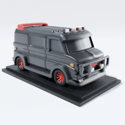 A-Team van chibi 3D print model CHIBI PROJECT N2