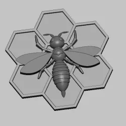 abeillele, bee, insect STL, obj