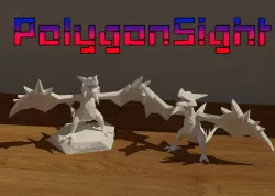 AerodactylMega lowpoly model (Pokemon)
