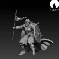 Andarta, Heroine of Argor, on foot