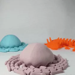ARTICULATED JELLYFISH - PRINT IN PLACE - NO SUPPORTS