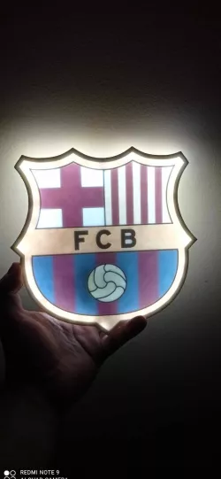 Barça coat of arms lamp 200x198x15mm