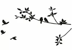Birds silhouette - wall decoration