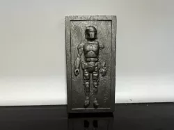 BOBA FETT BOUNTY HUNTER FROZEN IN CARBONITE, VINTAGE STAR WARS CUSTOM ACTION FIGURE, KENNER 3.75", 1/18, DIORAMA DISPLAY