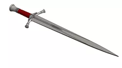 Boromir's Sword form Lord of the Rings (Andúril) Full Size, 8x8 Bed Printable