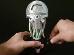 Brainiac Skull Ship - Classic Version - with moving tentacles