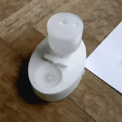 Brush rinse cleaner