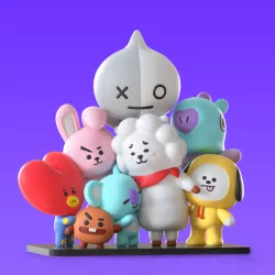 bt21 / BTS Figures sculpture
