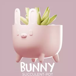 Bunny Succulent Pot