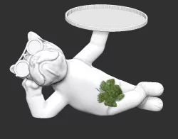 butler dog v5 naked with his bulldog vine leaf