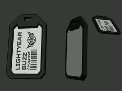 Buzz Lightyear Dog Tag Military pendant Toy Story Star Command