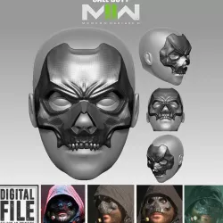 Captain Price Operator Mask - Call of Duty - Modern Warfare 2 - WARZONE - STL model 3D print file