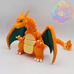 Charizard - Flexi Articulated Pokémon (print in place, no supports)