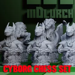 CHESS CYBORG SET - 6 Minitures