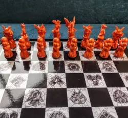 Chess Fire Pokemon Set