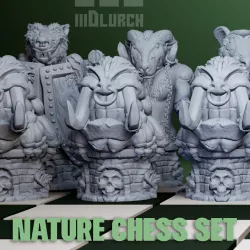 CHESS SET - Fantasy Nature Set