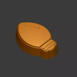 Christmas light bulb Stl File