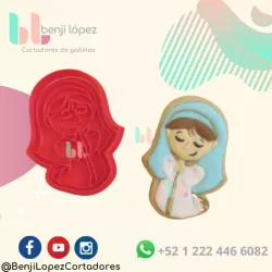 CHRISTMAS MARIA NATIVITY COOKIE CUTTER