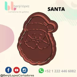 CHRISTMAS SANTA CLAUS COOKIE CUTTER