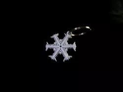 Christmas Snowflake Keychain - Decoration