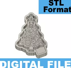Christmas Tree Freshie Mold Model STL