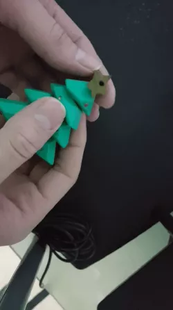 Christmas Tree Spinning Keychain and Ornament (Articulated)
