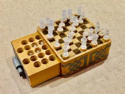 Crystal Medieval Chess Drawer Set