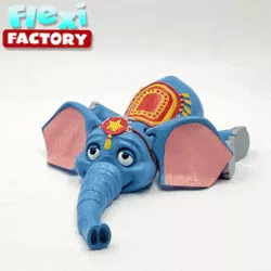 Cute Flexi Print-in-Place Circus Elephant