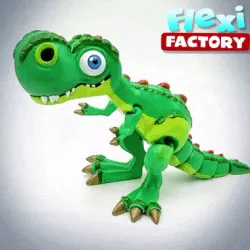 Cute Flexi Print-in-Place T-Rex Dinosaur