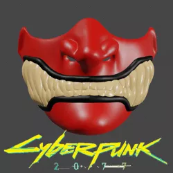 Cyberpunk 2077 Mask Fan ART