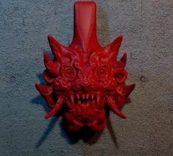 Cyberpunk Style Beast Mask Wall Decor