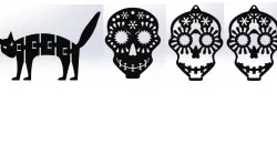 Day of the Dead key chains