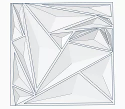 Decorative geometric wall panels