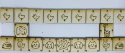Dobutsu Shogi - Laser Cut Pieces and Boards