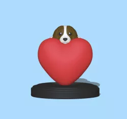 Dog heart - Valentine's Day