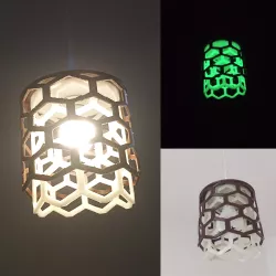 Double honey comb lamp shade
