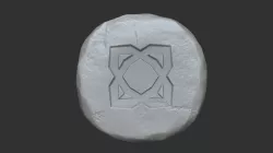 Elemental Rune - Runescape - STL Keychain