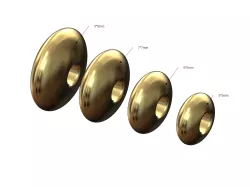 Elliptical bead and bracelet charm sizes 5to8mm 3D print model