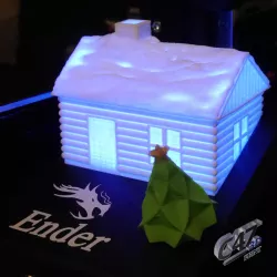 Ender 3 Xmas House LCD cover