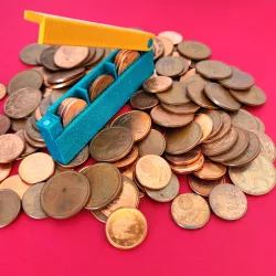 EURO CENTS CHANGE/COIN HOLDER