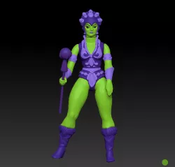 Evil-Girl Motu stile action figure