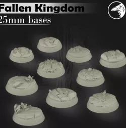 Fallen Kingdom 25mm round bases (Arnor for LotR SBG)