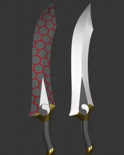 Fate Stay Night Unlimited Blade Works - Archer Swords Kanshou and Bakuya