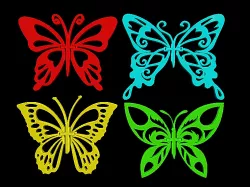 Flexible and articulated butterfly Pack with 4