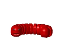 Flexible worm Marty with ball joint