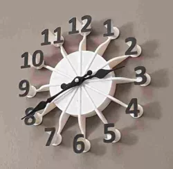 Floating Numbers Clock
